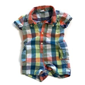 💜2 for $20💜 Baby Gap toddler boy plaid romper